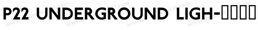 P22 Underground Ligh字体转换